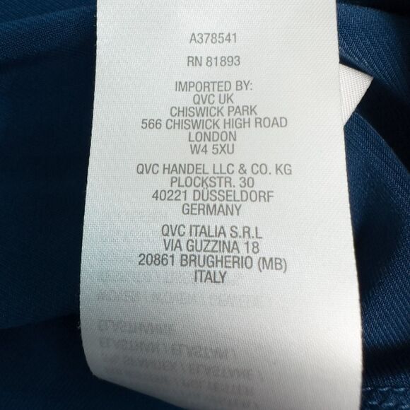 Susan Graver Everyday Liquid Knit Sleeveless Top Two Way Cowl Womens 4X Blue - Picture 13 of 13